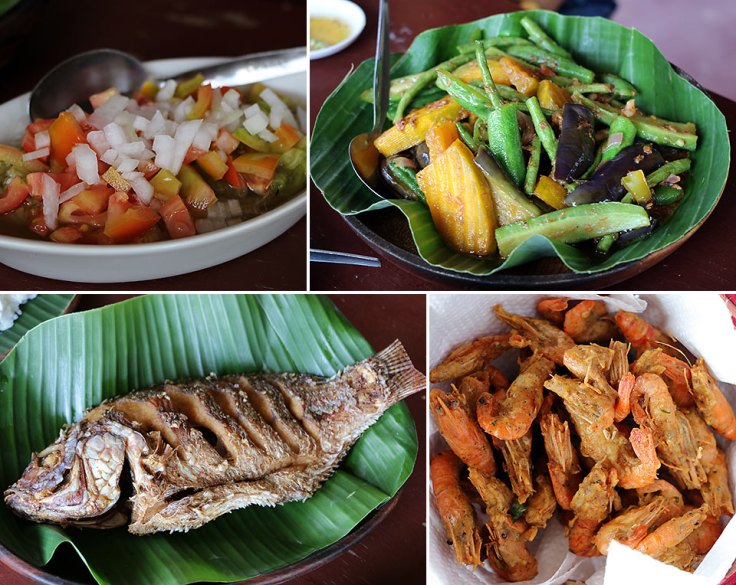 lunch dishes at Kainan sa Tabing Lawa