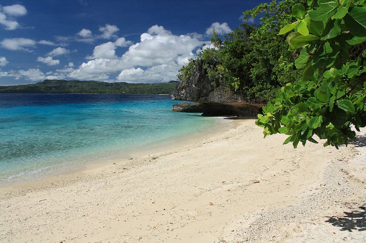 a cove at the southern half of Salagdoong Beach.