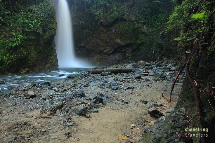 Ditumabo Falls in the aftermath of a landslide caused by a typhoon
