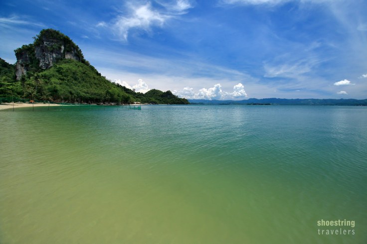 emerald green waters at the northern section of Borawan
